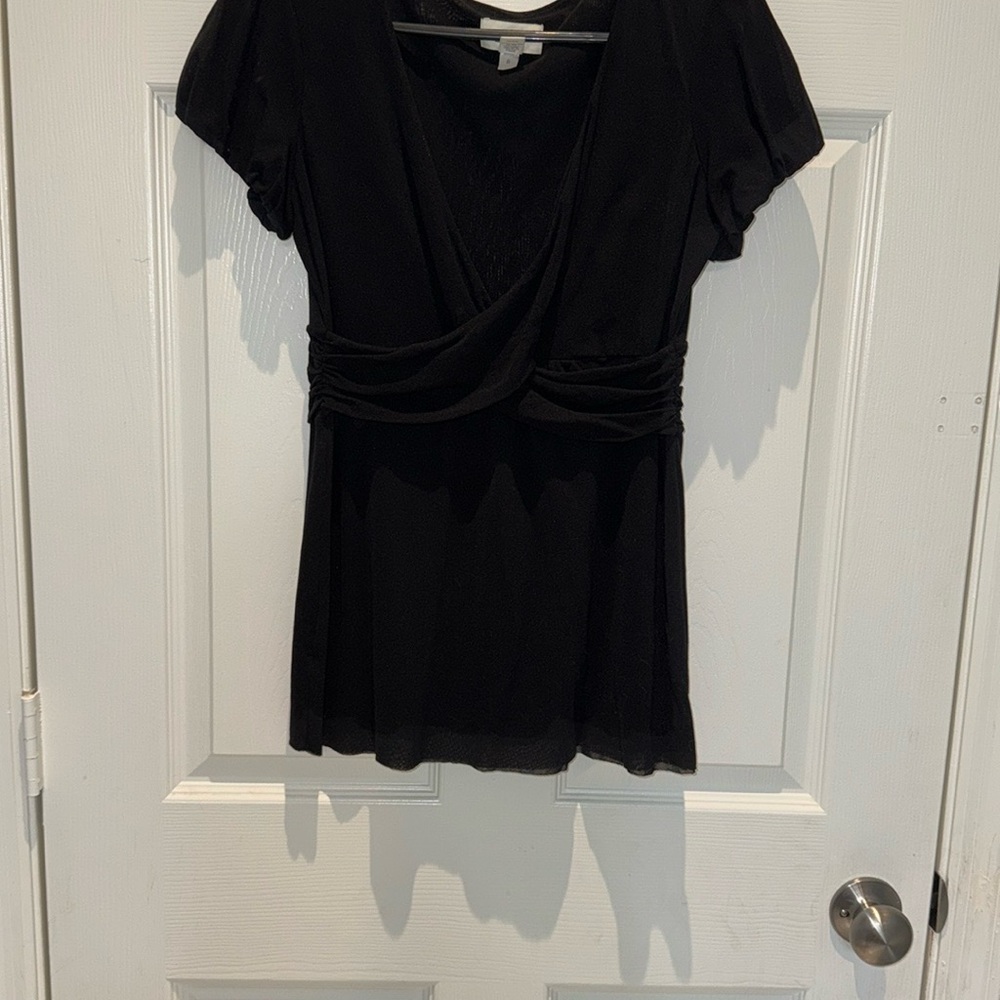 Loft Elegant Black nylon Women's Top size M